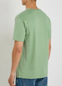 Logo-embroidered cotton T-shirt