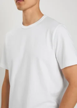 Logo-embroidered cotton T-shirt