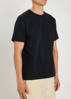 Logo-embroidered cotton T-shirt