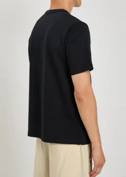 Logo-embroidered cotton T-shirt