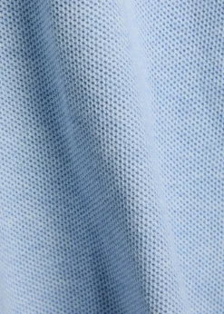 Logo-embroidered half-zip piqué cotton jumper
