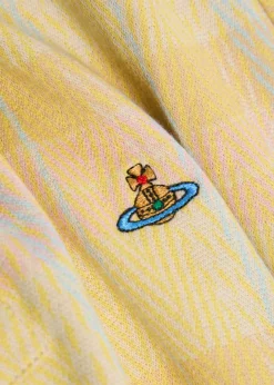 Logo-embroidered herringbone cotton polo shirt