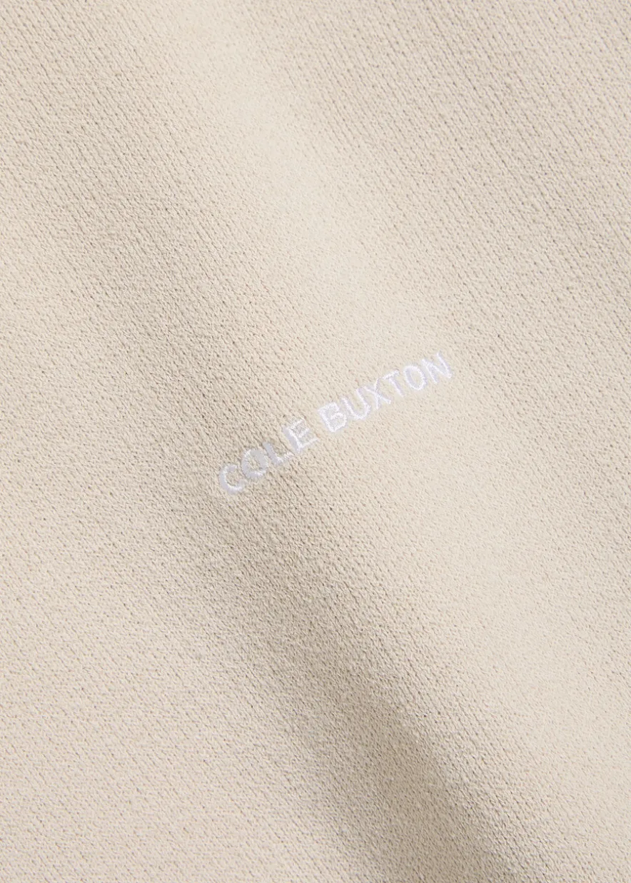 Logo-embroidered hooded cotton-blend sweatshirt
