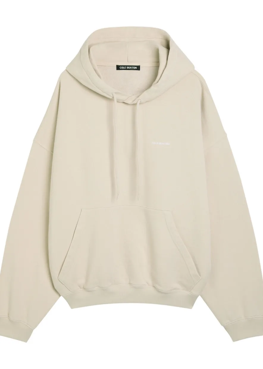 Logo-embroidered hooded cotton-blend sweatshirt