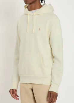 Logo-embroidered hooded cotton sweatshirt