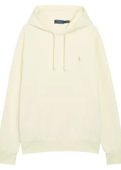 Logo-embroidered hooded cotton sweatshirt