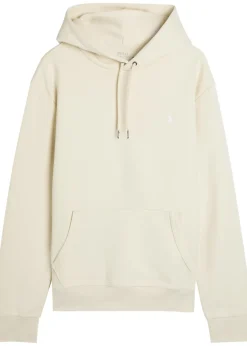Logo-embroidered hooded cotton-blend sweatshirt