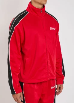 Logo-embroidered jersey track jacket