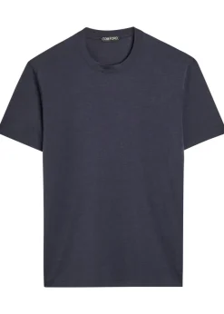 Logo-embroidered jersey T-shirt