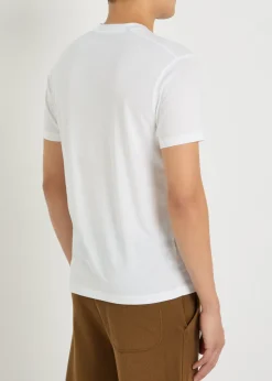 Logo-embroidered jersey T-shirt