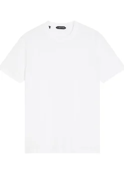 Logo-embroidered jersey T-shirt
