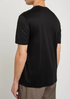 Logo-embroidered jersey T-shirt