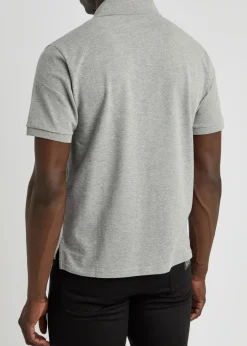 Logo-embroidered piqué cotton polo shirt