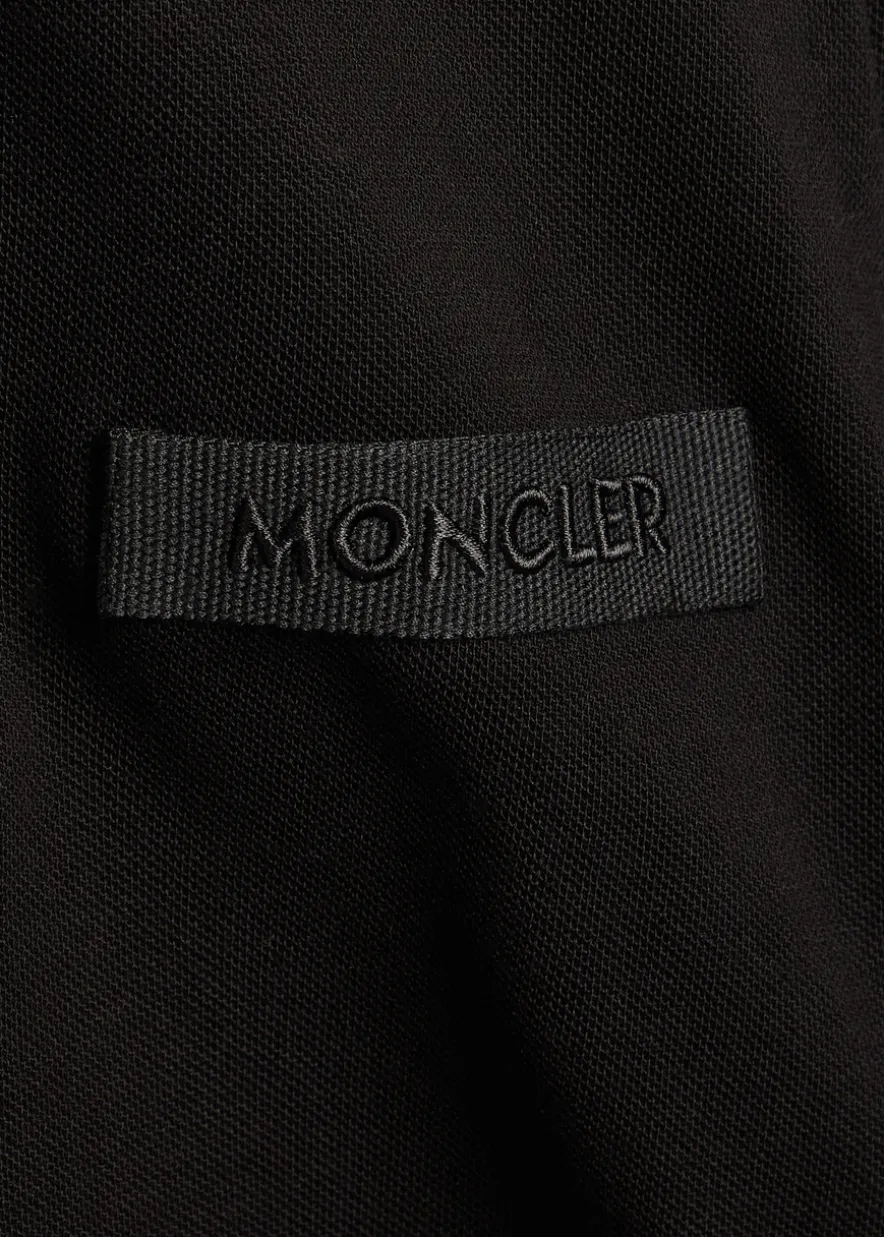 Logo-embroidered piqué cotton polo shirt