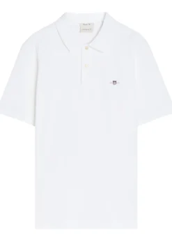 Logo-embroidered piqué cotton polo shirt