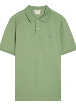 Logo-embroidered piqué cotton polo shirt