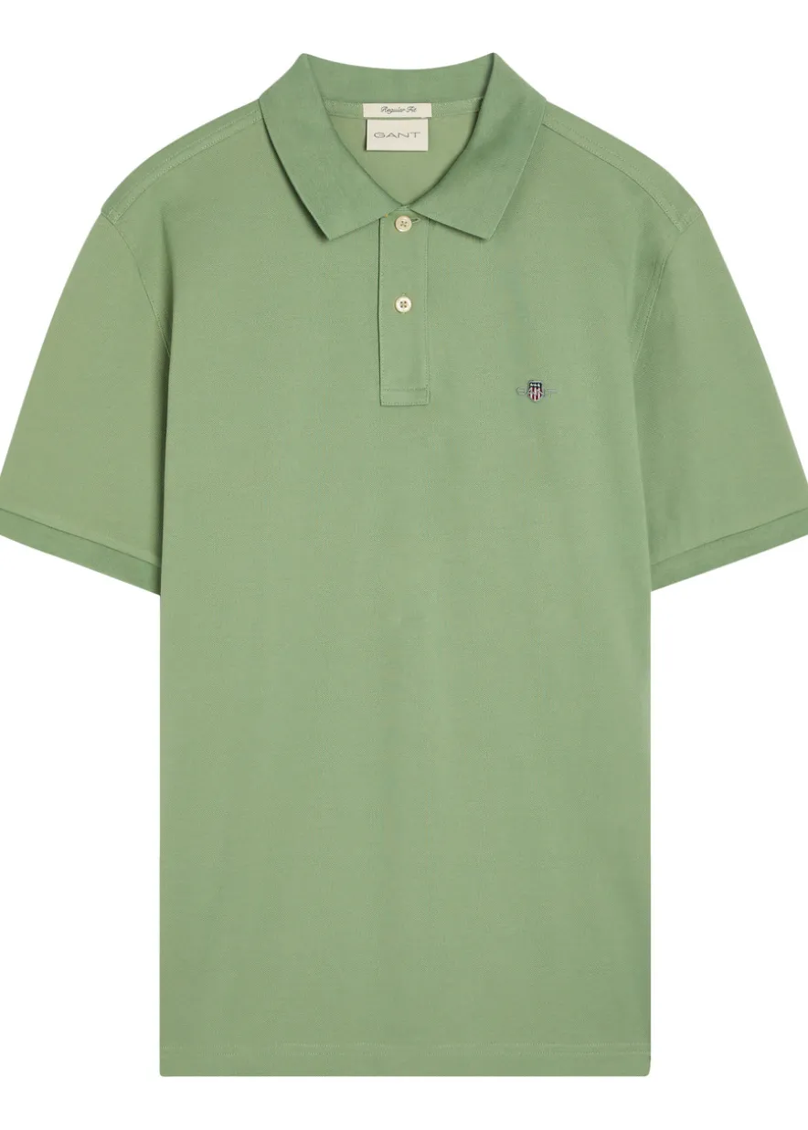 Logo-embroidered piqué cotton polo shirt