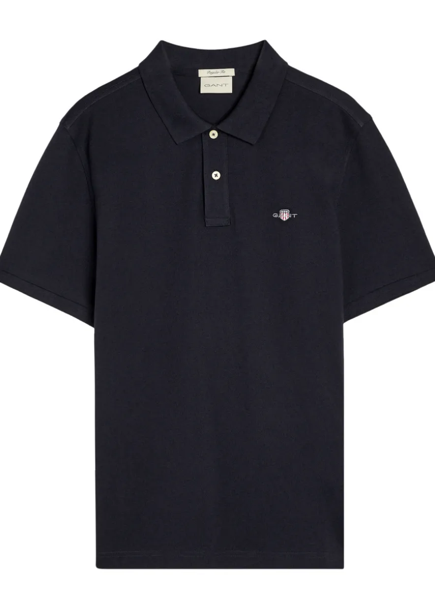 Logo-embroidered piqué cotton polo shirt