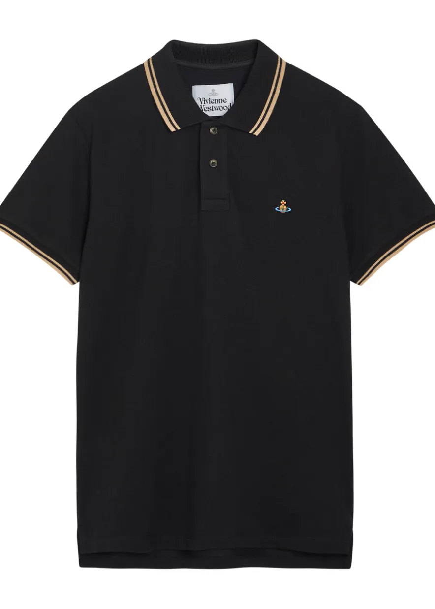 Logo-embroidered piqué cotton polo shirt