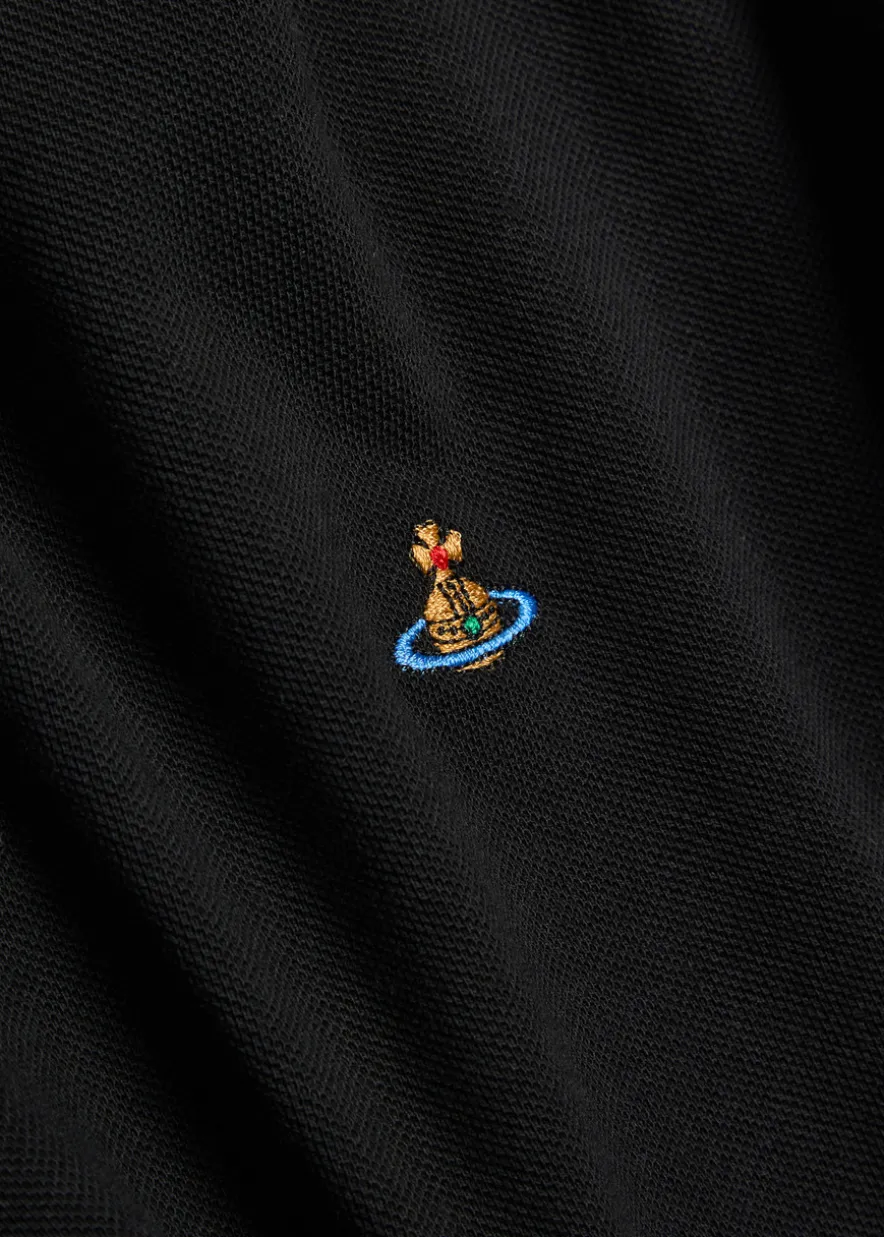 Logo-embroidered piqué cotton polo shirt