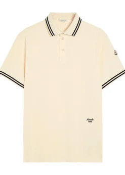 Logo-embroidered piqué cotton polo shirt