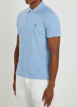 Logo-embroidered piqué cotton polo shirt