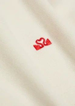 Logo-embroidered piqué cotton racquet T-shirt