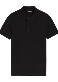 Logo-embroidered piqué polo shirt