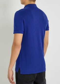 Logo-embroidered piqué polo shirt