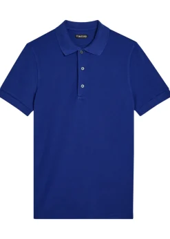 Logo-embroidered piqué polo shirt