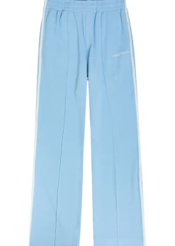 Logo-embroidered piqué woven track pants