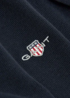 Logo-embroidered quarter-zip cotton jumper
