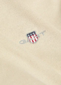 Logo-embroidered quarter-zip cotton jumper