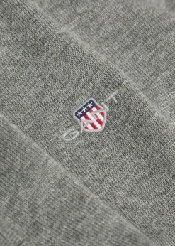 Logo-embroidered quarter-zip cotton jumper