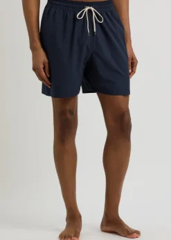 Logo-embroidered shell swim shorts