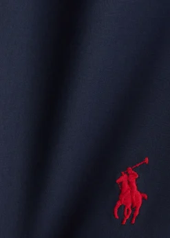 Logo-embroidered shell swim shorts