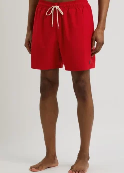 Logo-embroidered shell swim shorts