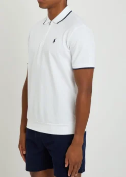 Logo-embroidered stretch-cotton polo shirt