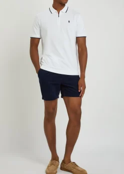 Logo-embroidered stretch-cotton polo shirt