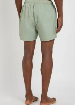 Logo-embroidered swim shorts