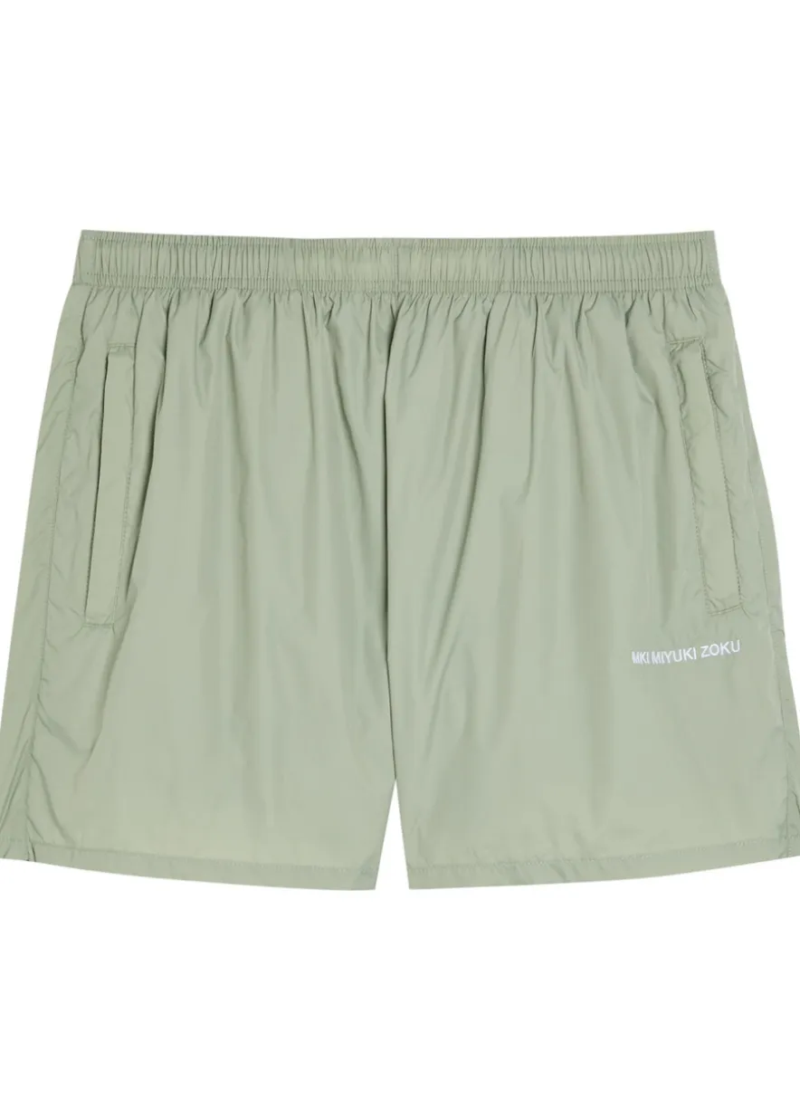 Logo-embroidered swim shorts