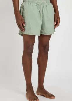 Logo-embroidered swim shorts