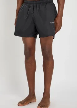 Logo-embroidered swim shorts