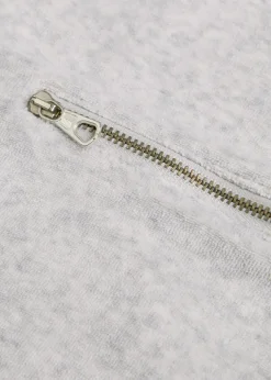 Logo-embroidered terry half-zip sweatshirt