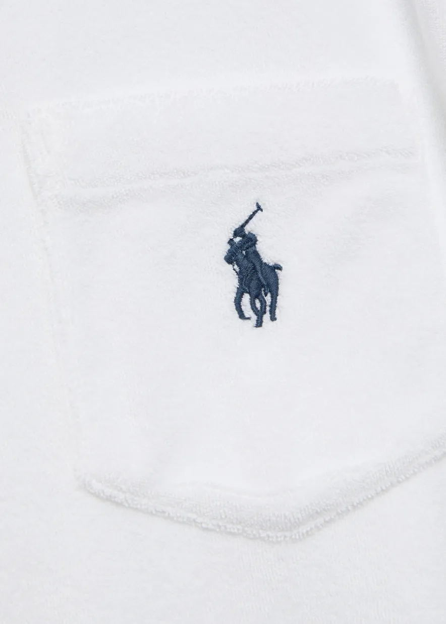 Logo-embroidered terry shirt