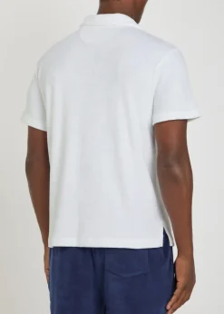 Logo-embroidered terry shirt