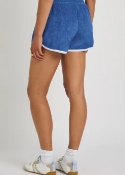 Logo-embroidered terry shorts