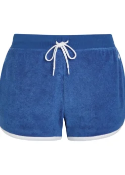 Logo-embroidered terry shorts