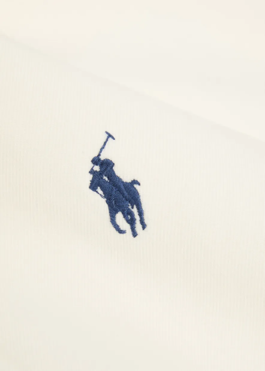 Logo-embroidered twill jacket
