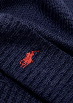 Logo-embroidered wool beanie